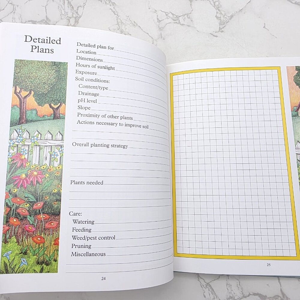 Mary Engelbreit Gardeners Journal Plants Hardcover Book Vintage Vegetable Flower - Picture 7 of 13